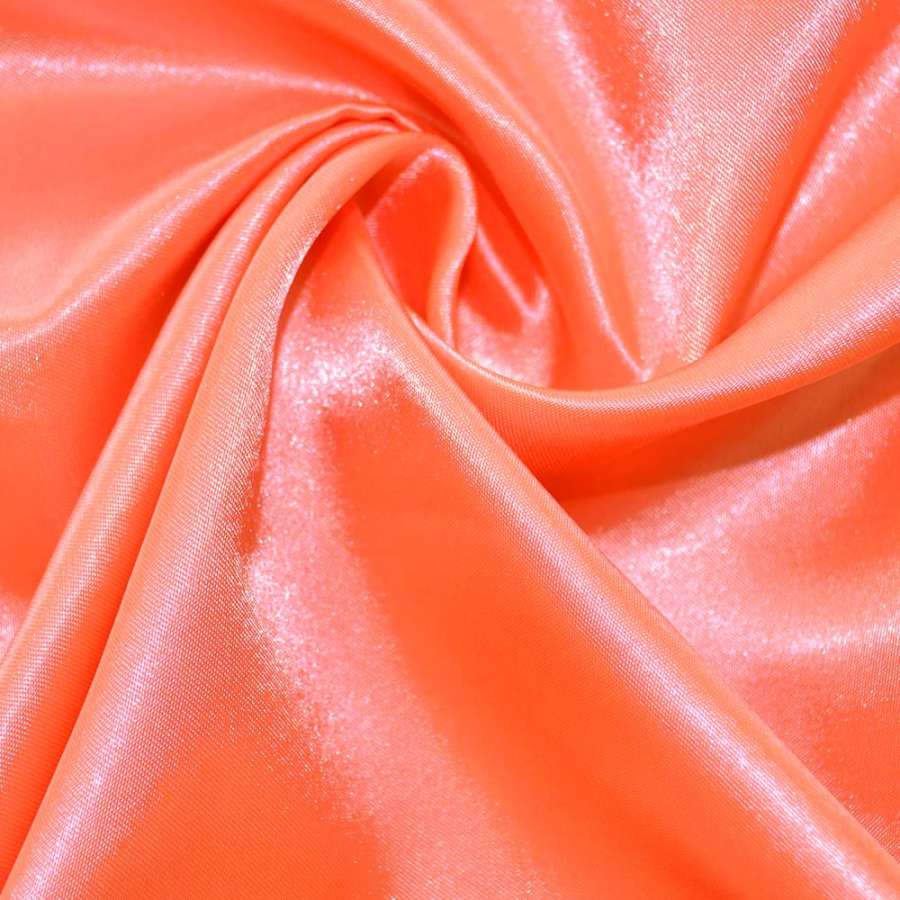 Атлас рожево-оранжевий ш.150