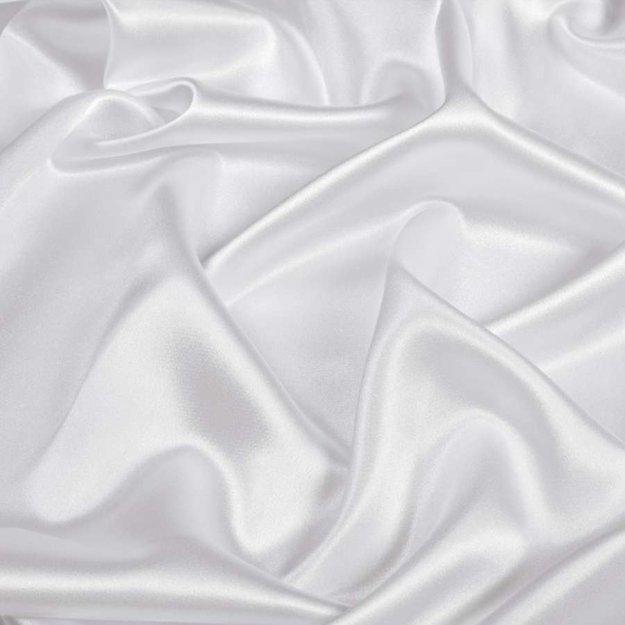 Атлас стрейч шамус білий з сірим відтінком, ш.150