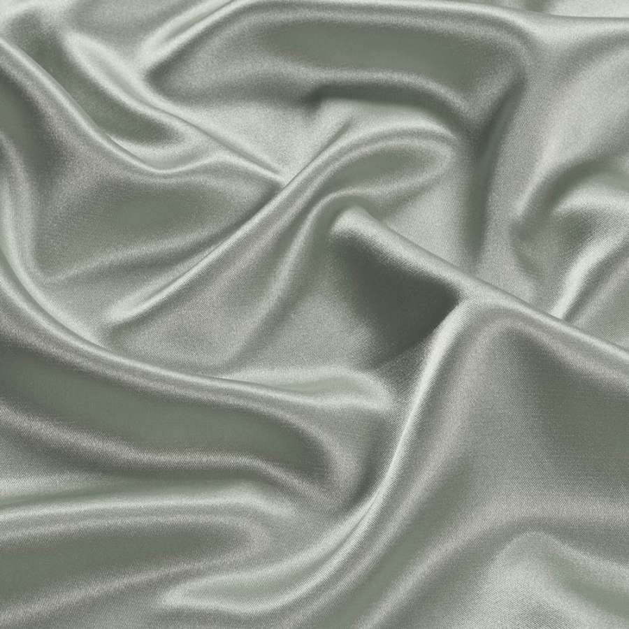 Атлас стрейч шамус оливково-серый, ш.150