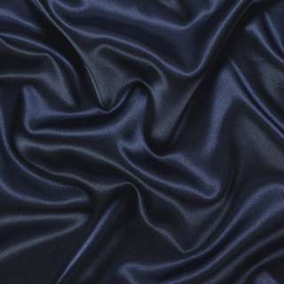 Атлас стрейч шамус синий темный, ш.150