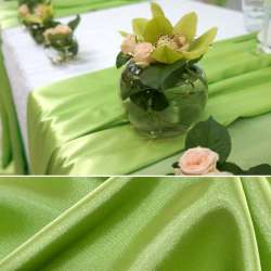 Атлас стрейч шамус зелений яскравий щл.130 г/м ш.150