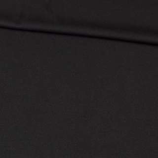 Тканина костюмна бістрейч чорна (виворіт твил) ш.150