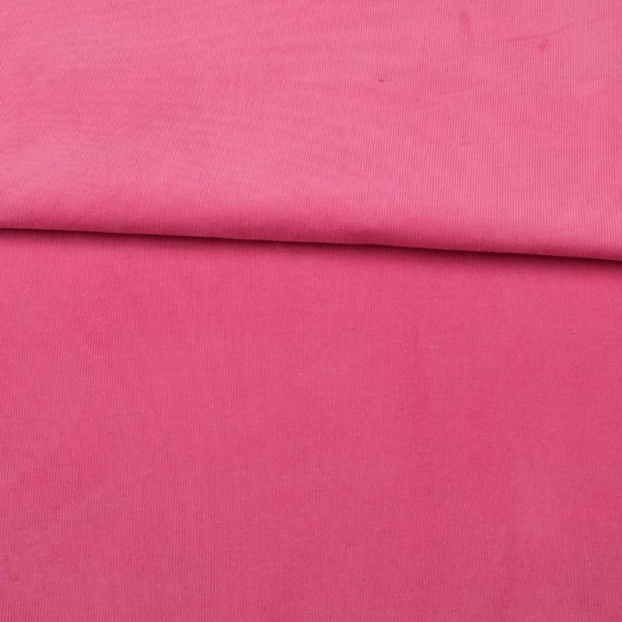 Микровельвет стрейч розовый яркий ш.145