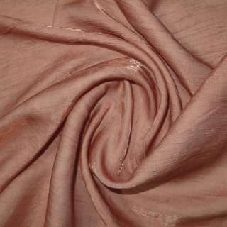 Вискоза с органзой жатая розово-коричневая, ш.150
