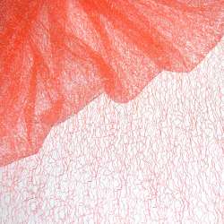 Гіпюр-павутинка оранжево-рожева ш.150