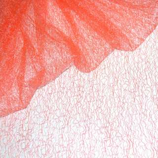 Гипюр-паутинка оранжево-розовая ш.150