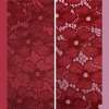 Кружевное полотно стрейч цветы бордовое ш.136