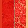 Кружевное полотно стрейч красное веточка с цветами ш.154