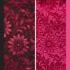 Кружевное полотно стрейч бордовое веточка с цветами ш.150