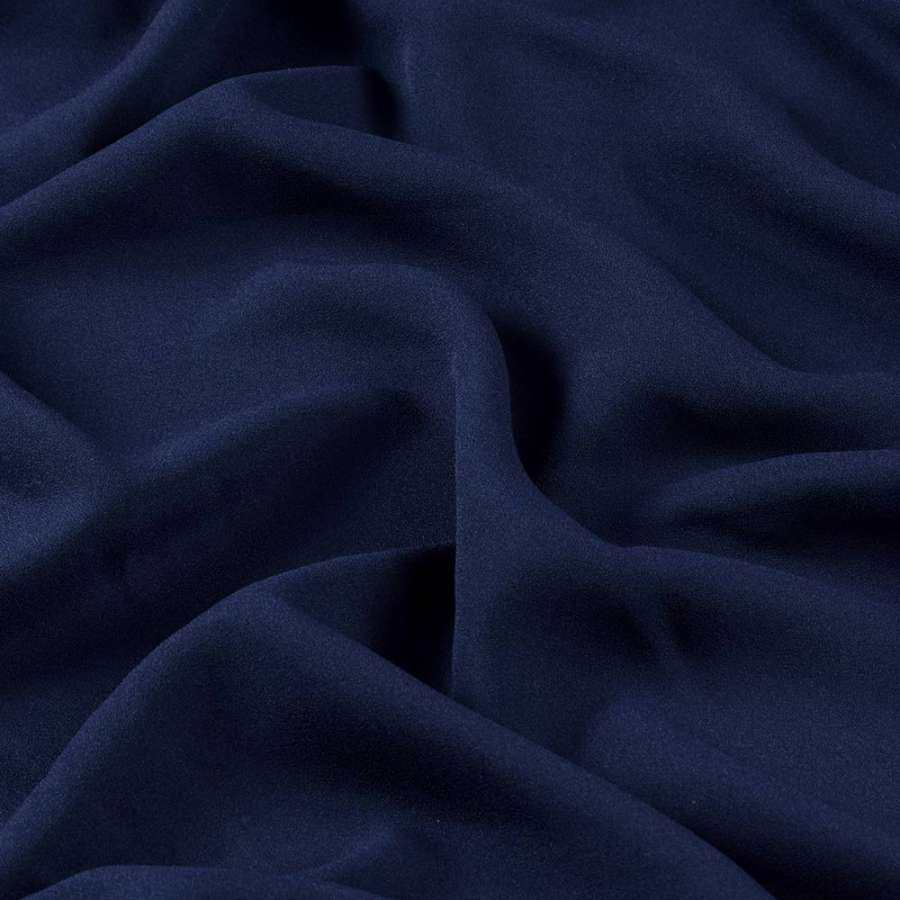 Креп стрейч синій темний ш.150
