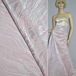 Фукра рожева з сріблястим люрексом ш.150