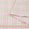 Рубашечная ткань стрейч в полоску салатовую, жатую, розовая, ш.145