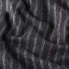 Шерсть костюмная серая темная в полоску 4-рядную, ш.150