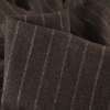Шерсть костюмная коричневая в полоску двойную белую, ш.150