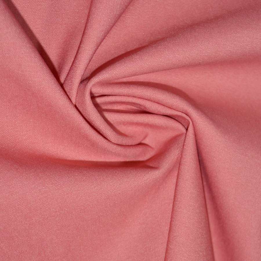 Коттон стрейч костюмный кораллово-розовый ш.150