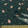 Коттон с ворсом морская волна, розовые мишки, звездочки, ш.150