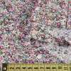 Коттон белый в розово-сиреневые мелкие цветы, ш.145