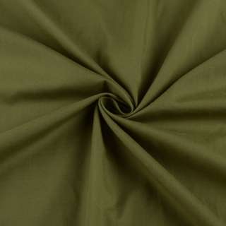 Поликоттон рубашечный оливково-зеленый ш.148