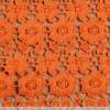 Кружево макраме в оранжевые маленькие цветочки 15мм ш.117