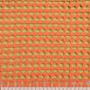 Кружево макраме оранжевое в ряды полосы, ромбы ш.127
