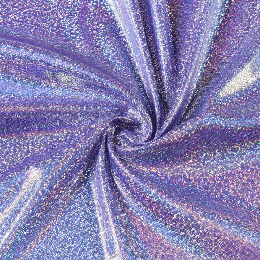 Трикотаж фіолетовий з сріблястою голограмою ш.150