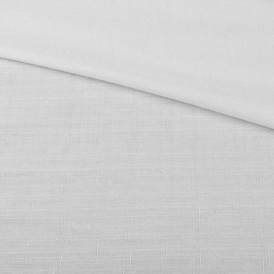 Льон костюмний з дрібними штрихами білий ш.145