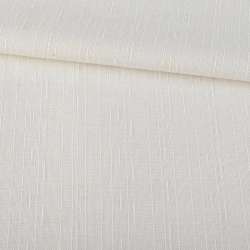 Льон костюмний з дрібними штрихами молочно-сірий ш.145