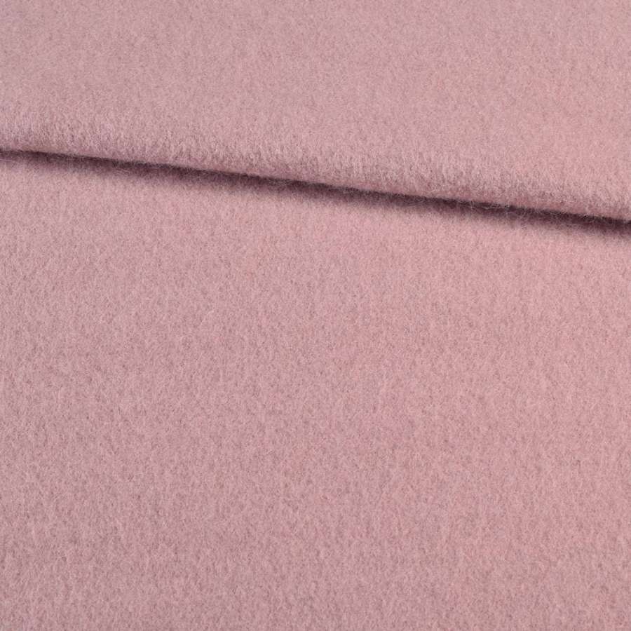 Лоден мохер пальтовий рожевий з бежевим відтінком, ш.157