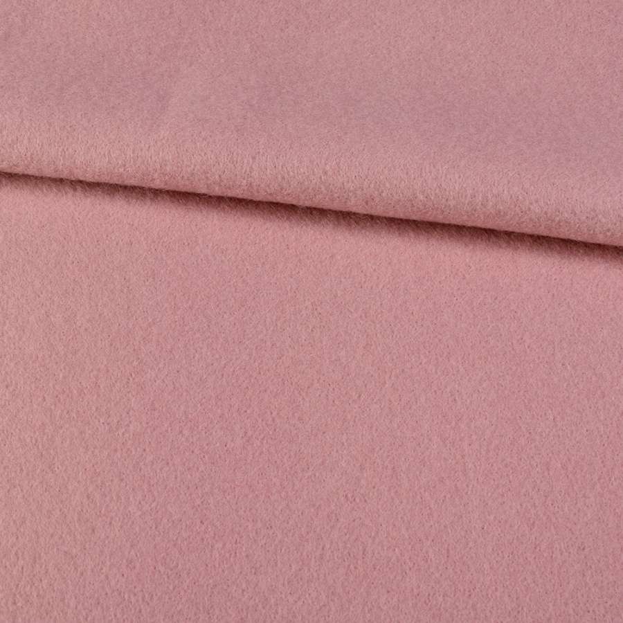 Лоден мохер пальтовий рожево-сірий, ш.155