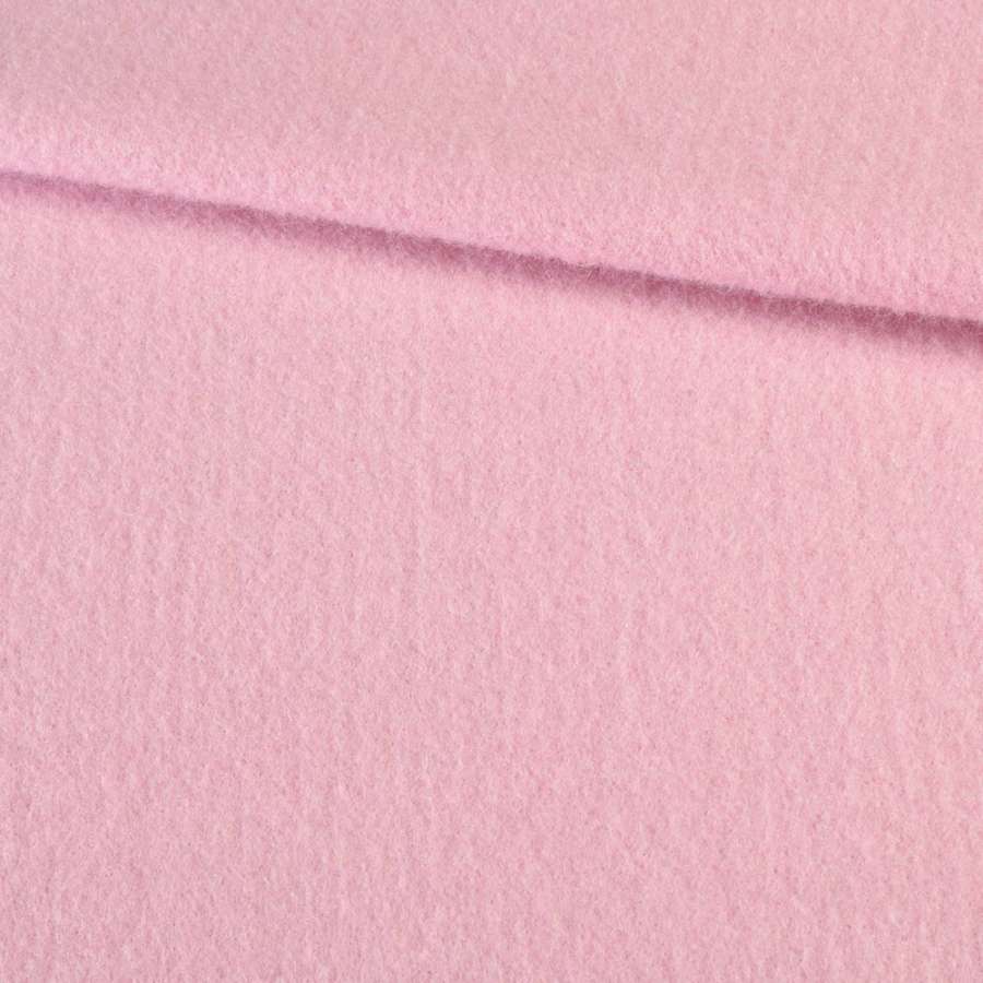 Лоден мохер пальтовый розовый, ш.155