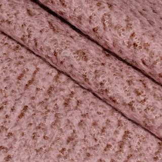 Лоден букле велике діагональ пальтовий рожево-коричневий, ш.150