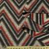 Лоден пальтовий зигзаги червоно-сірі з чорним, ш.150