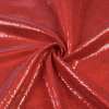 Пайетки* красные блестящие, настроченные полосами на мягком атласе, ш.125