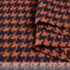 Пальтова тканина з ворсом гусяча лапка 20мм оранжево-чорна, ш.150