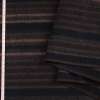 Напівшерсть пальтова з ворсом смуги бежеві, коричневі на чорному тлі, ш.150