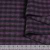 Шотландка костюмно-пальтовая в клетку (7мм) фиолетово-черную, ш.160