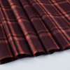 Пальтова тканина в клітинку помаранчеву на коричневому темному тлі, ш.150