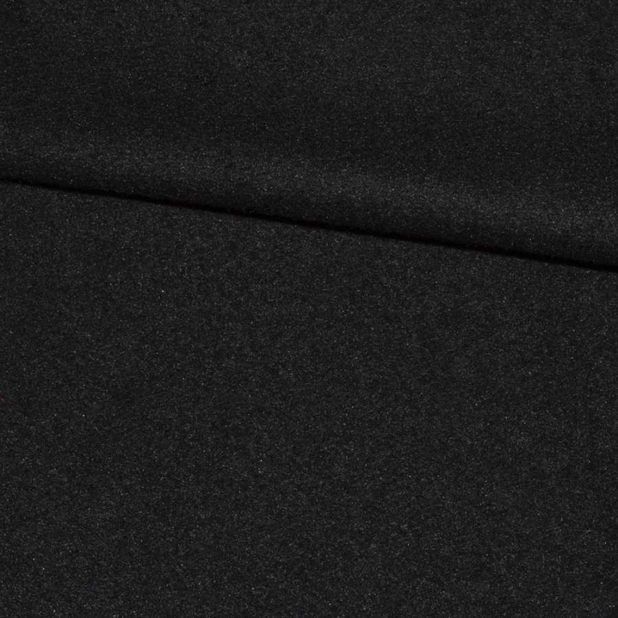 Пальтовая ткань 2-х-стор. черная, ш.150