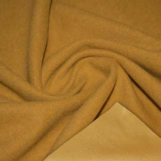 Пальтова тканина на трикотажній основі мандаринова темна, ш.158
