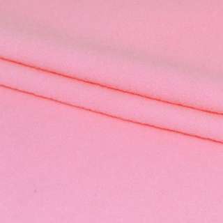 Пальтовая ткань на трикотажной основе розовая, ш.155
