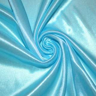 Ткань подкладочная трикотажная голубая ш.158