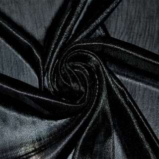 Ткань подкладочная трикотажная черная ш.160