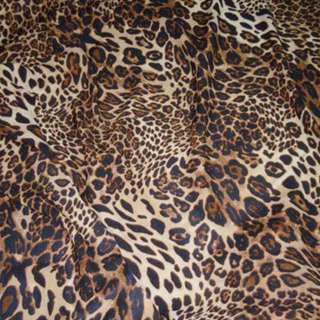 Поплін Діллон бежевий темний з чорним принт леопард ш.150