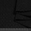 Рогожка пальтово-костюмна фактура плетіння чорна, ш.150