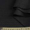 Рогожка костюмна з віскозою стрейч чорна, ш.150