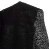 Рогожка букле костюмна чорна, ш.150