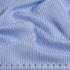 Вискоза рубашечная в полоску 4х1мм белую, голубая, ш.140