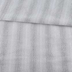 Сорочкова тканина* жата в смужки бежево-сірі, молочна, ш.147