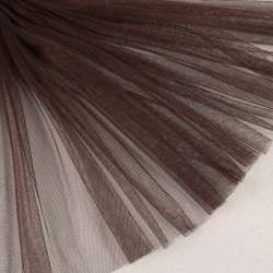 Сетка мягкая тонкая коричневая темная ш.160