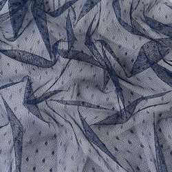 Сетка мушка мелкая синяя темная, ш.156